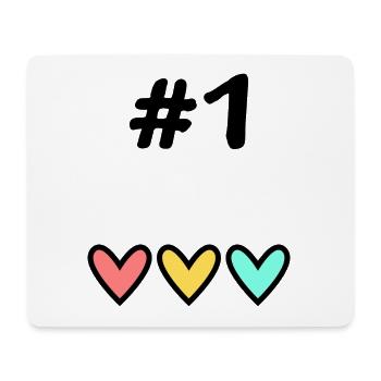 1. 1 JAHR. 1. JAHRESTAG. 1 JAHR GEBURTSTAG - Mousepad (Querformat) - Weiß - Vorne