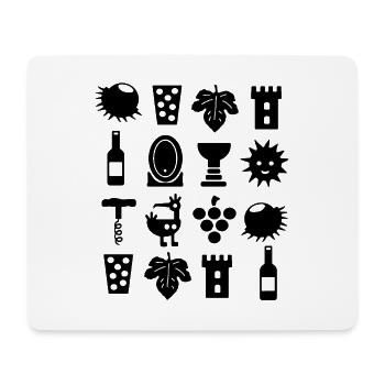 Pfalz - Mousepad (Querformat) - Weiß - Vorne