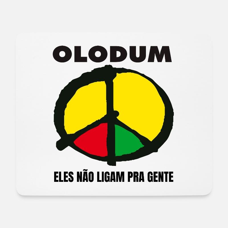 Olodum Samba - Requebra Salvador De Bahia - Brazil - Mousepad (Querformat) - Weiß