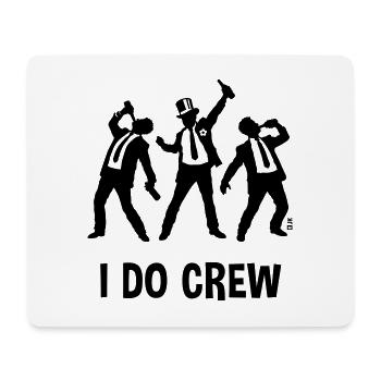 I Do Crew (Stag Night / Bachelor Party / Beer / B) - Mouse Pad (horizontal) - white - Front