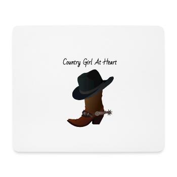Country At Heart - Mouse Pad (horizontal) - white - Front