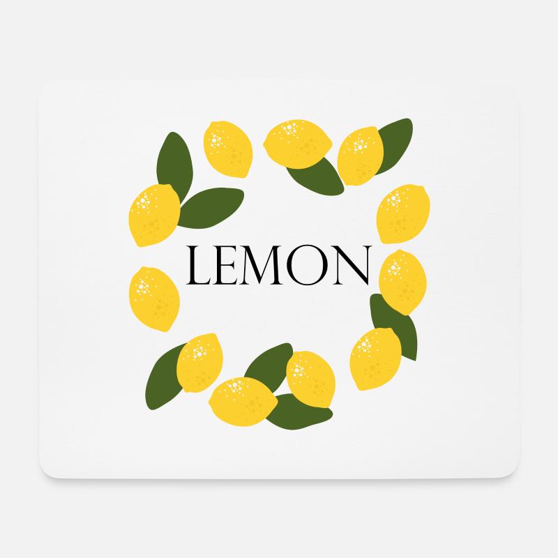 Lemon - Mousepad (Querformat) - Weiß