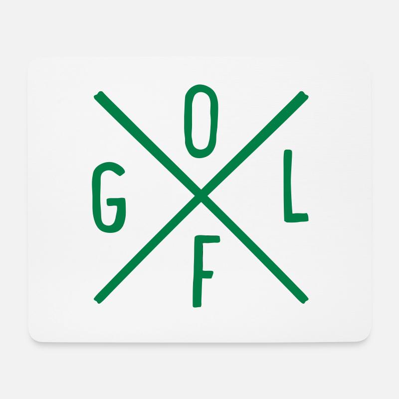 Golf - Mousepad (Querformat) - Weiß