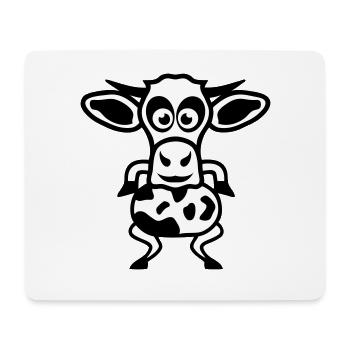 cow drawing 2 cartoon animals 2810 - Mouse Pad (horizontal) - white - Front