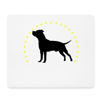 American Staffordshire Terrier personnalisé - Tapis de souris (format paysage) - blanc - Devant