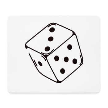 Lucky dice - Mouse Pad (horizontal) - white - Front