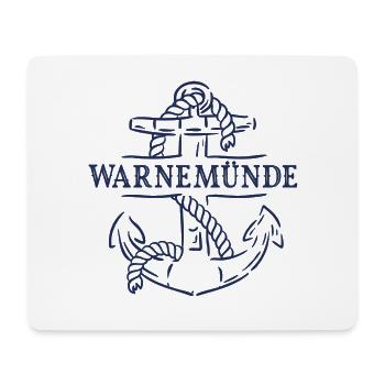 Anker Warnemünde Ostsee als Souvenir - Mousepad (Querformat) - Weiß - Vorne