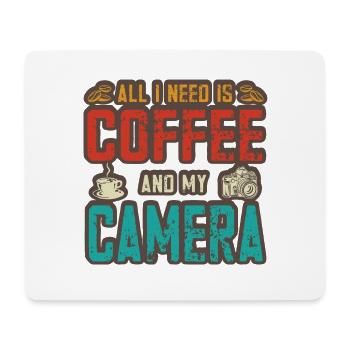 Fotografen Spruch Hobby Fotograf - Mousepad (Querformat) - Weiß - Vorne
