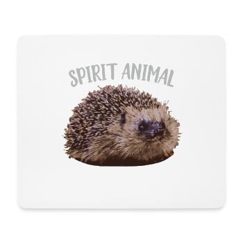 Hedgehog Spirit Animal - Mouse Pad (horizontal) - white - Front