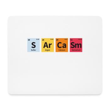 Sarkasmus-Elemente des Humor-Periodensystems sarkastisch - Mousepad (Querformat) - Weiß - Vorne