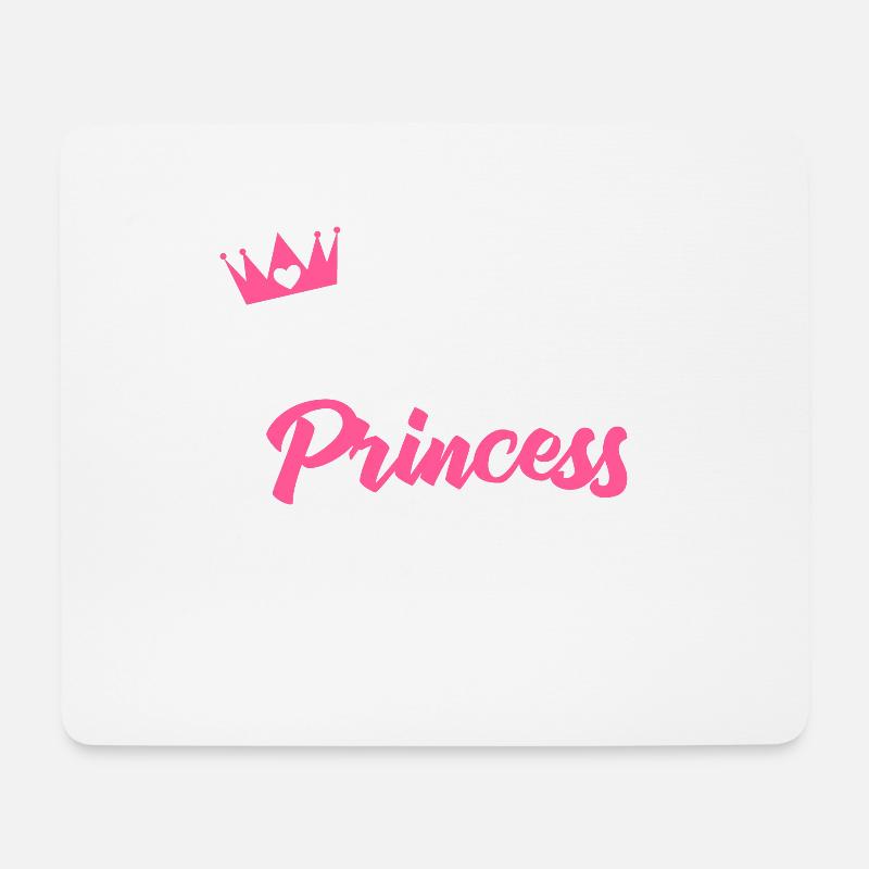 Team Prinzessin - Mousepad (Querformat) - Weiß