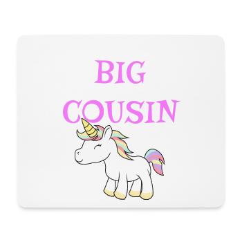 Großes Cousin-Einhorn - Mousepad (Querformat) - Weiß - Vorne