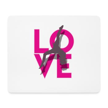 Amour Gymnastique - Tapis de souris (format paysage) - blanc - Devant