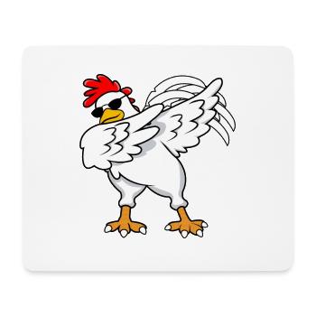 Huhn tupfen - Mousepad (Querformat) - Weiß - Vorne