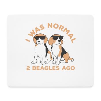 J'étais normal il y a deux jours - Tapis de souris (format paysage) - blanc - Devant