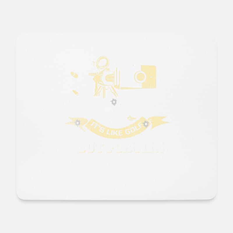 Long Range Shooting - Mouse Pad (horizontal) - white