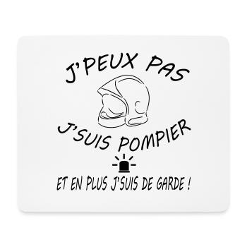 I can not be fireman - Mouse Pad (horizontal) - white - Front