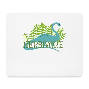 Pflanzenfressender Dinosaurier Vegan Vegetarisch Pflanzlich Li - Mousepad (Querformat) - Weiß - Vorne
