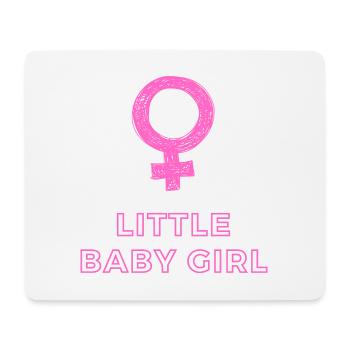 Baby Ankündigung - Mädchen - Schwangerschaft - Mousepad (Querformat) - Weiß - Vorne