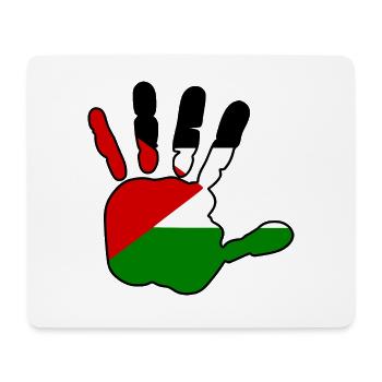 Free palestine hand - Mouse Pad (horizontal) - white - Front