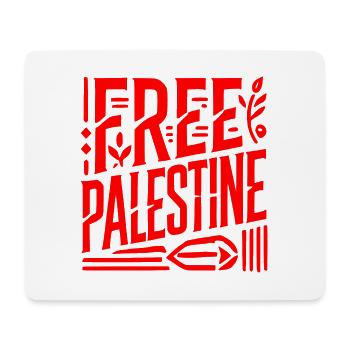 Free palestine - Mouse Pad (horizontal) - white - Front