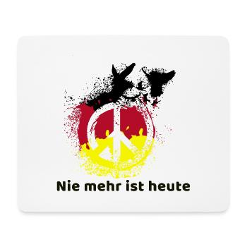Peace, Deutschland, Friede, tauben, Flagge - Mousepad (Querformat) - Weiß - Vorne