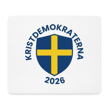 Nordic Blue Shield Yellow Cross - Mouse Pad (horizontal) - white - Front