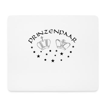 Prinzenpaar | Karneval | Kostüm | Fasching - Mousepad (Querformat) - Weiß - Vorne