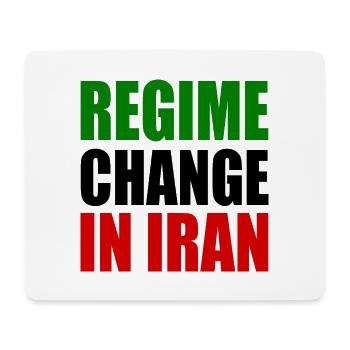 Regime change in iran - Tapis de souris (format paysage) - blanc - Devant