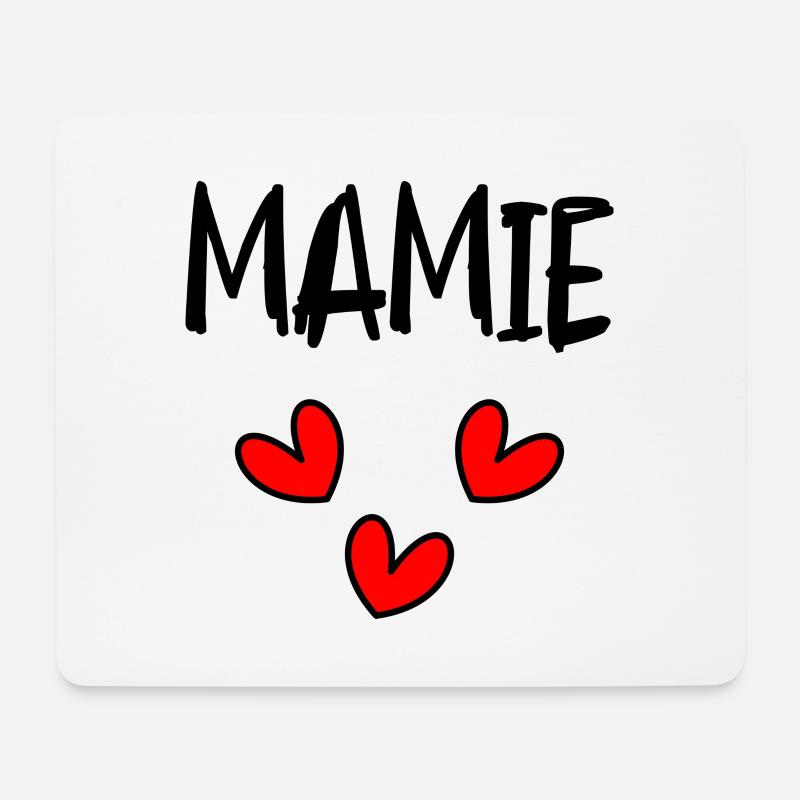 MAMIE - Tapis de souris (format paysage) - blanc