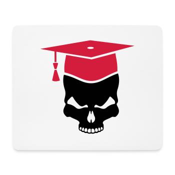 Totenkopf Doktorhut Studium Examen Medizin Arzt - Mousepad (Querformat) - Weiß - Vorne