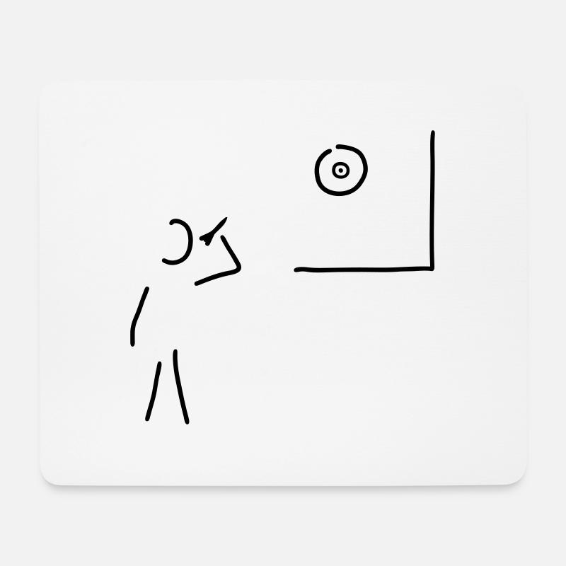 dart-meister - Mousepad (Querformat) - Weiß