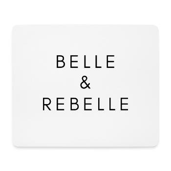 schön und rebellisch - Mousepad (Querformat) - Weiß - Vorne