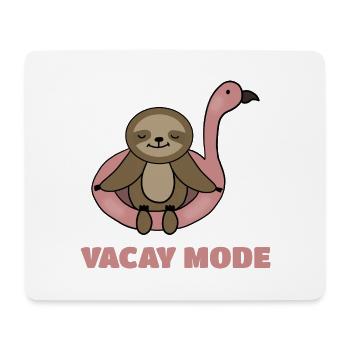 Sloth Lover, Vacay Mode, Travel - Mouse Pad (horizontal) - white - Front