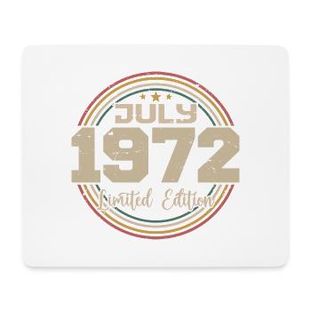 1972 Birthday July 1972 Gift July 1972 - Mouse Pad (horizontal) - white - Front