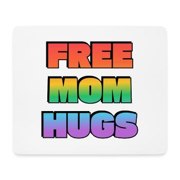 Free Mom Hugs Rainbow Gradient - Mouse Pad (horizontal) - white - Front
