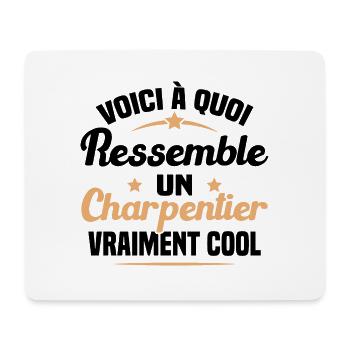 Voici À Quoi Ressemble Un Charpentier Cool - Tapis de souris (format paysage) - blanc - Devant
