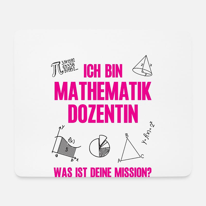 Mathe Dozentin Studium Mathematik Lehrerin Dozent - Mousepad (Querformat) - Weiß