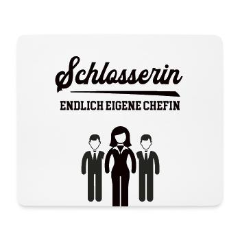Schlosserin Chefin Firma Betrieb Gründen Schlosser - Mousepad (Querformat) - Weiß - Vorne