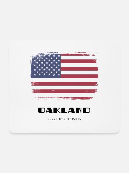Oakland, California, USA - Mouse Pad (horizontal) - white