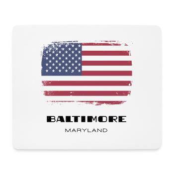Baltimore, Maryland, USA - Mousepad (Querformat) - Weiß - Vorne