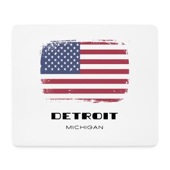 Detroit, Michigan, USA - Mousepad (Querformat) - Weiß - Vorne