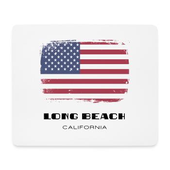 Long Beach, California, USA - Mousepad (Querformat) - Weiß - Vorne