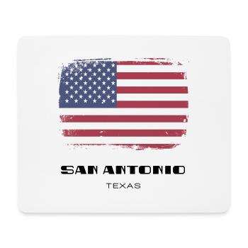 San Antonio, Texas, USA - Mouse Pad (horizontal) - white - Front