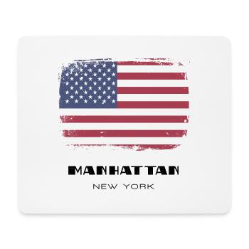 Manhattan, New York, États-Unis - Tapis de souris (format paysage) - blanc - Devant