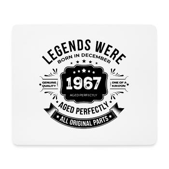 Dezember 1967 - Mousepad (Querformat) - Weiß - Vorne