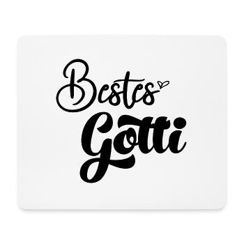 Bestes Gotti der Welt Schweiz Patentante Patin - Mousepad (Querformat) - Weiß - Vorne