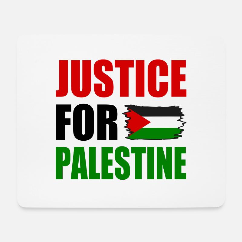 justice for palestine - Mouse Pad (horizontal) - white