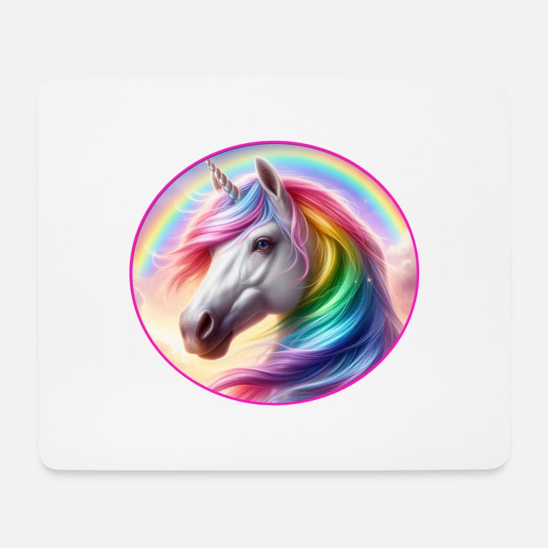 einhorn2 - Mousepad (Querformat) - Weiß
