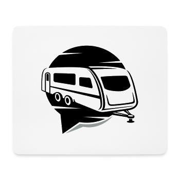 Wohnwagen | wommunity.de - Mousepad (Querformat) - Weiß - Vorne